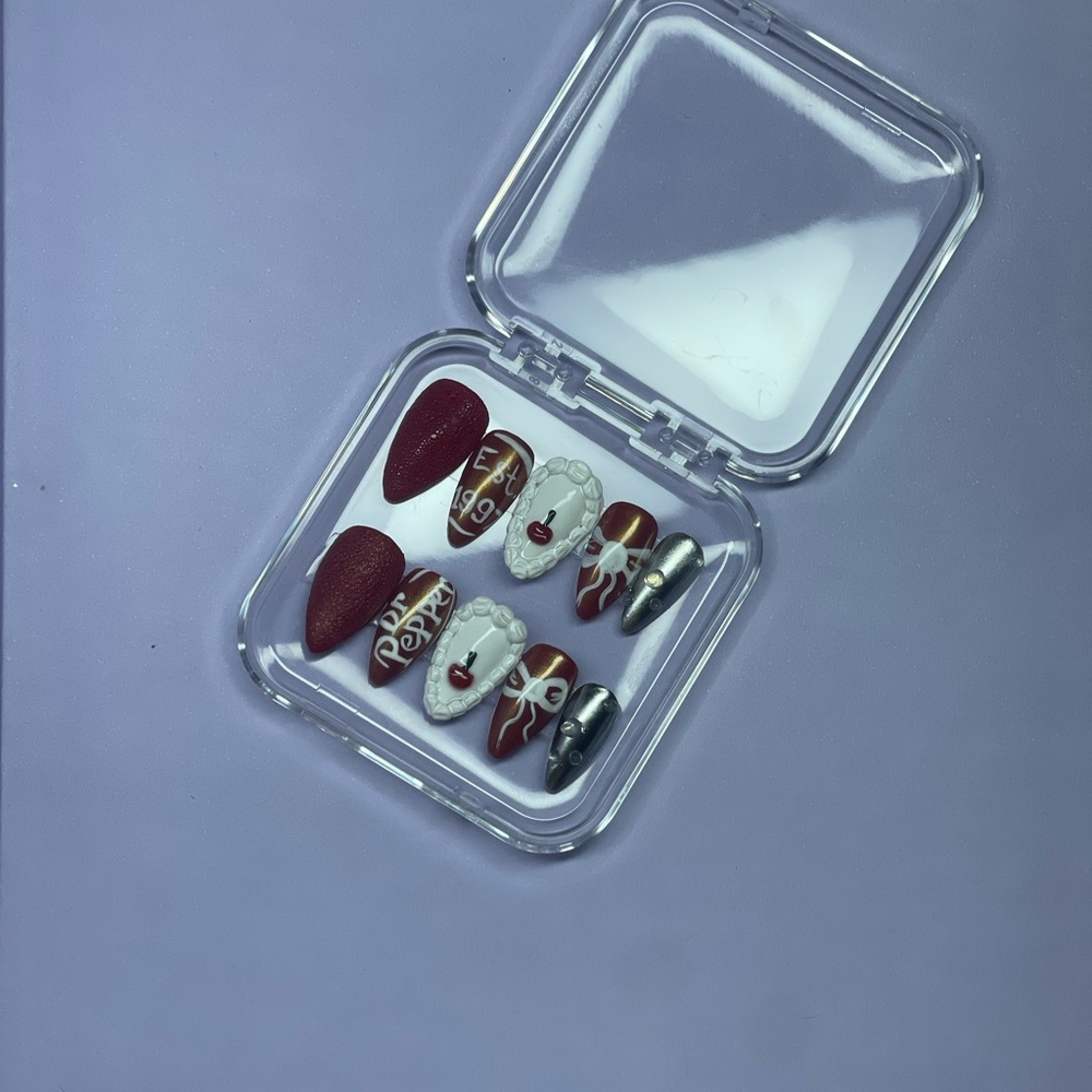 Dr Pepper press on nails🥤🥤
